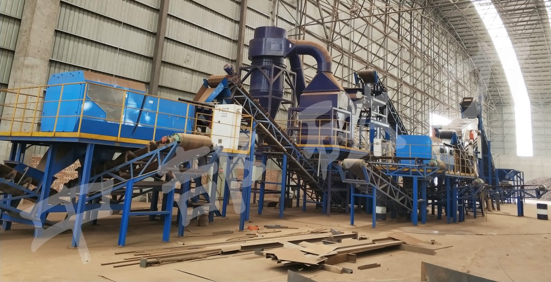 Scrap steel crushing tailings sorting line - Tangshan, Hebei