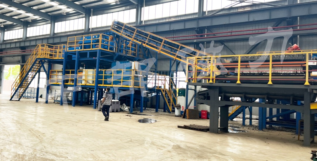 Scrap car crushing and sorting line - Wuhan
